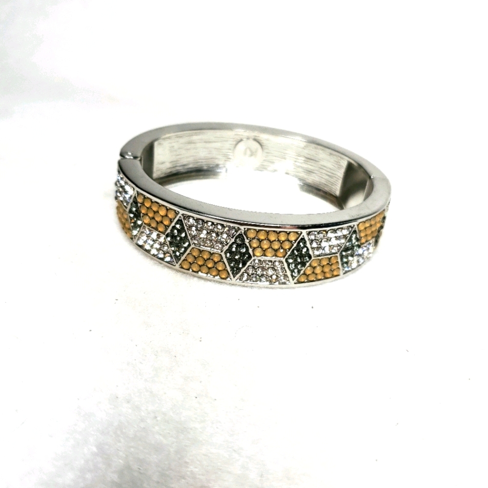 KL Argyle Diamond Design Silver Bracelet